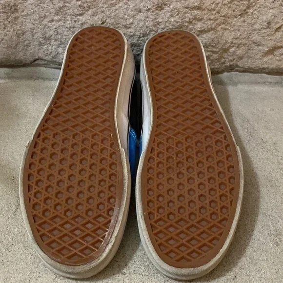 VANS Classic Low Top Blue And Black Sneakers Women’s 8 - Picture 6 of 7
